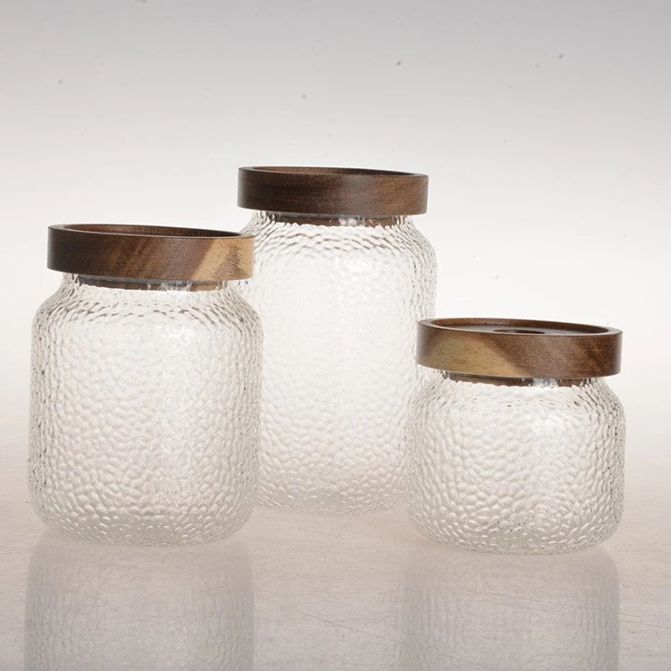 Round Glass Jar With Cork Lid