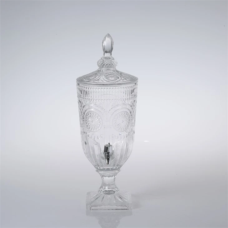 Clear Hermetic Seal Glass Beverage Dispensers