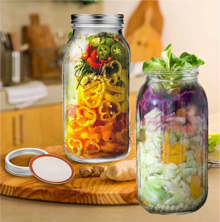 64 OZ Wide Mouth Mason Jar