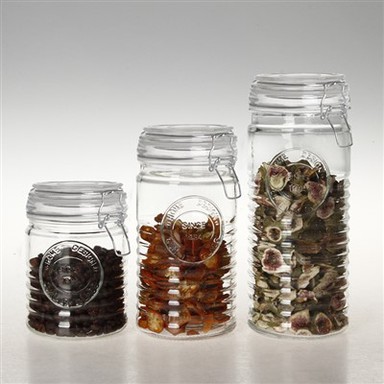 ظروف شیشه ای ذخیره سازی با درب محفظه هوا